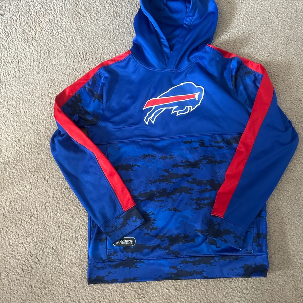 Blue and Red NFL Team Hoodie for youth size XL